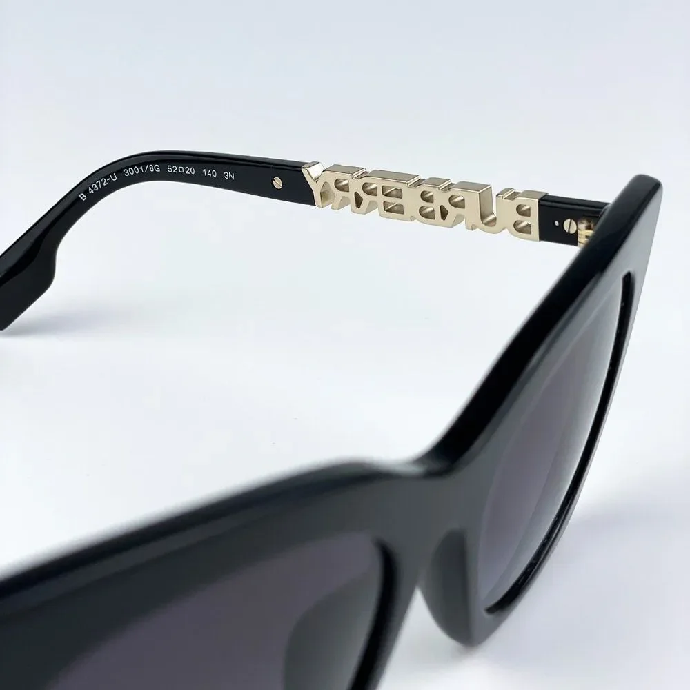 SALE! NEW Burberry BE4372U MARIANNE 30018G Black Gradient Cat Eye Sunglasses